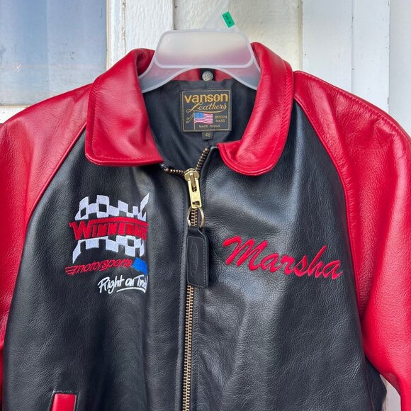 Vanson leather Motor Sport Jacket Sz46 - Picture 2 of 7